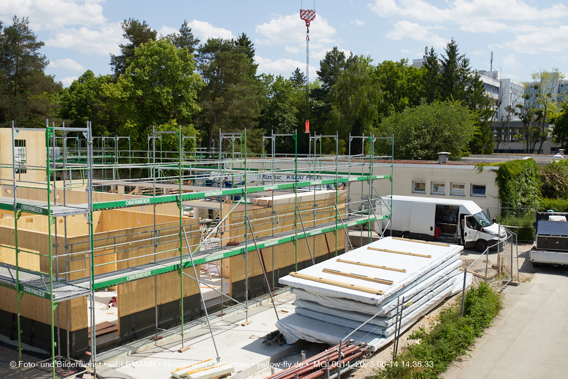 15.06.2023 - Neubau des Kindergartens und Hort für Kinder in der Quiddestraße in Neuperlach
